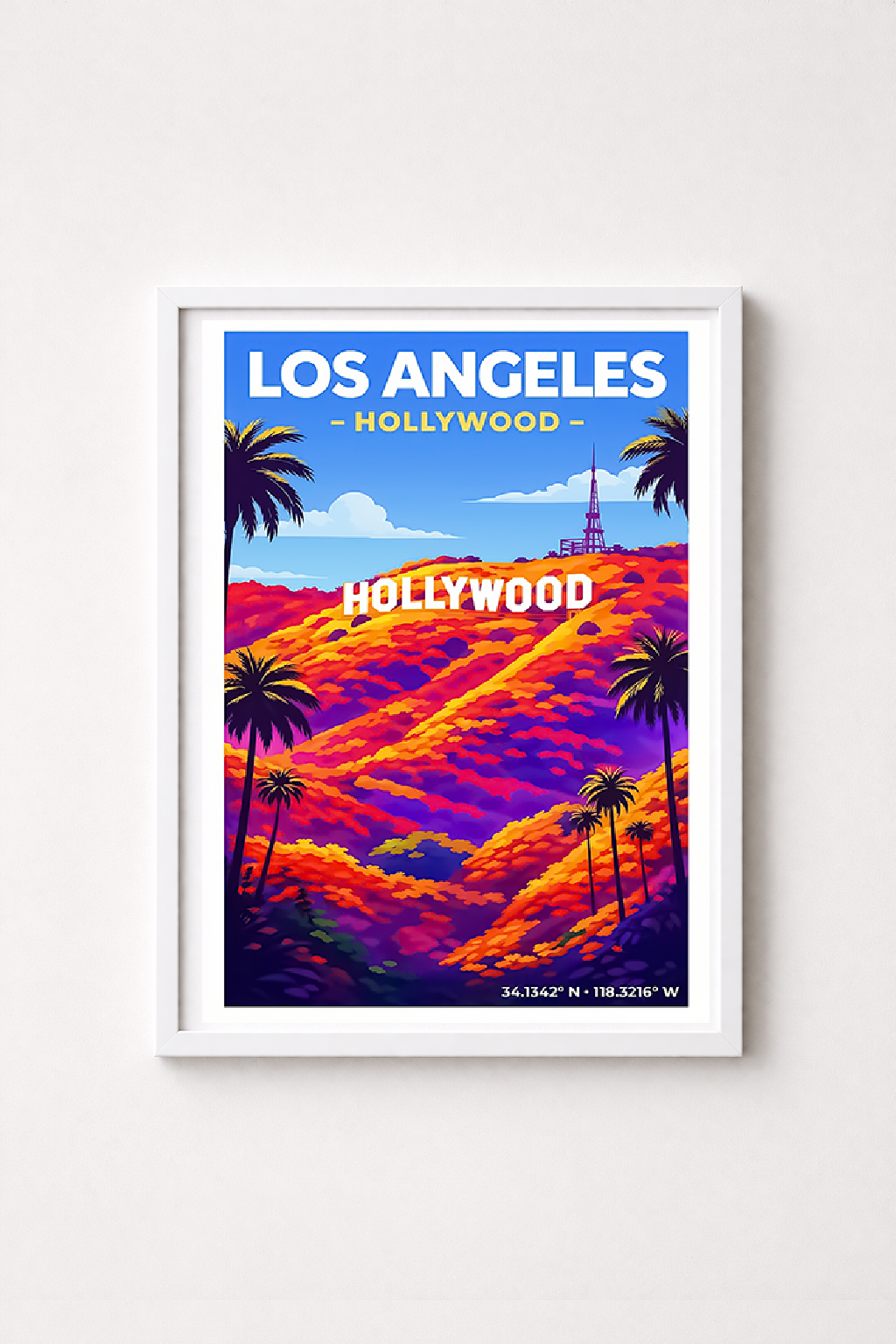 Affiche Los Angeles — Hollywood, États-Unis