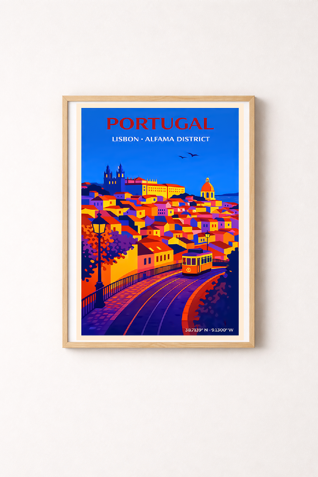 Affiche Lisbonne — Alfama, Portugal