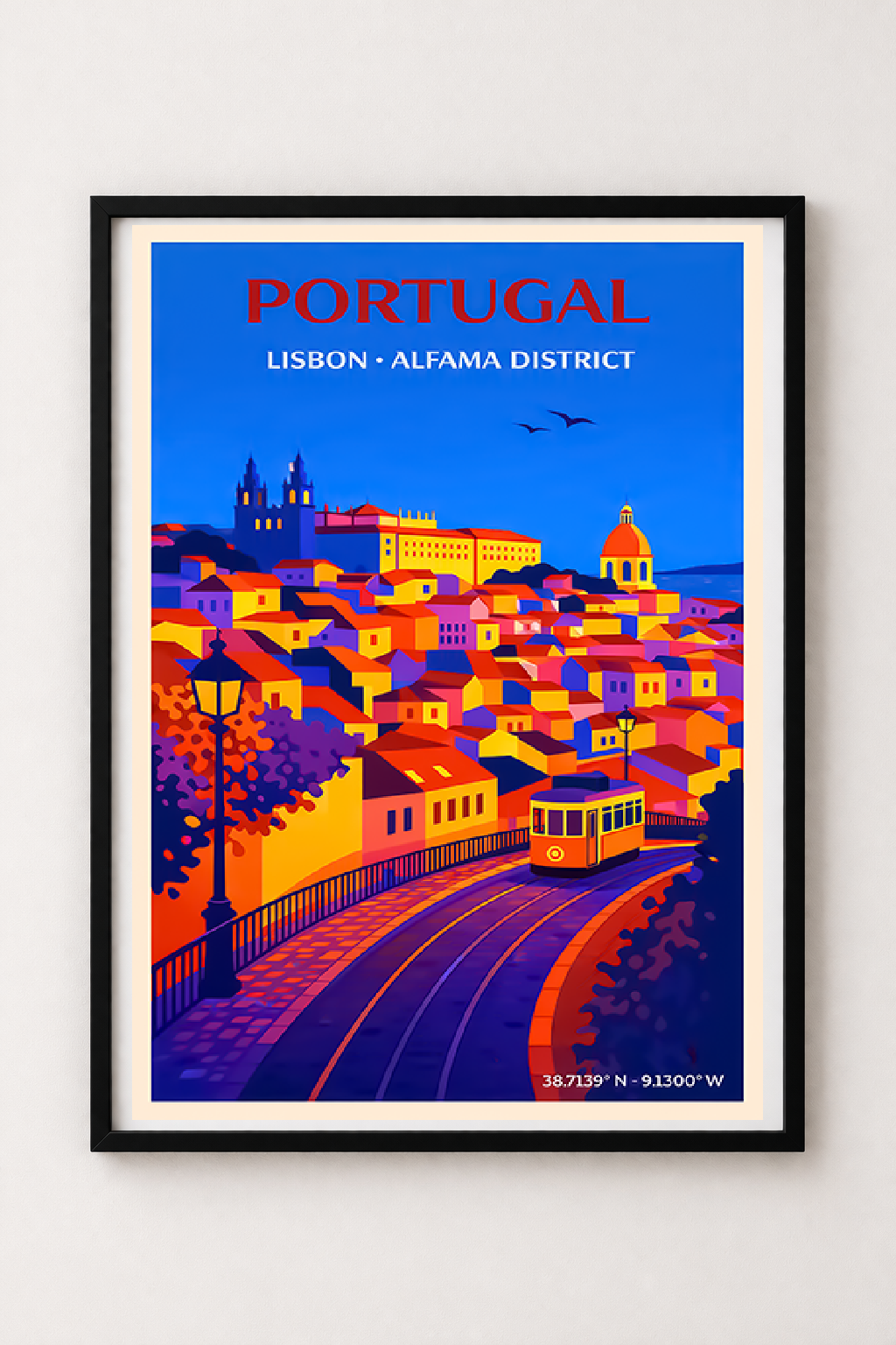 Affiche Lisbonne — Alfama, Portugal