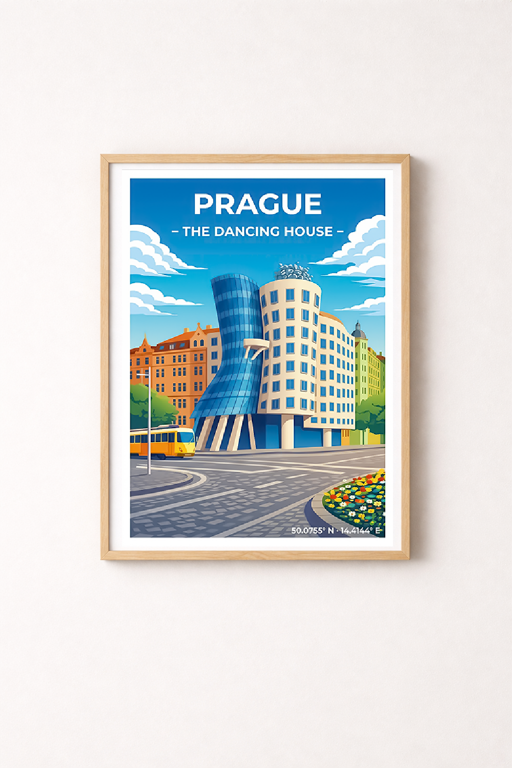 Affiche Prague — Maison Dansante, République Tchèque