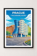 Affiche Prague — Maison Dansante, République Tchèque