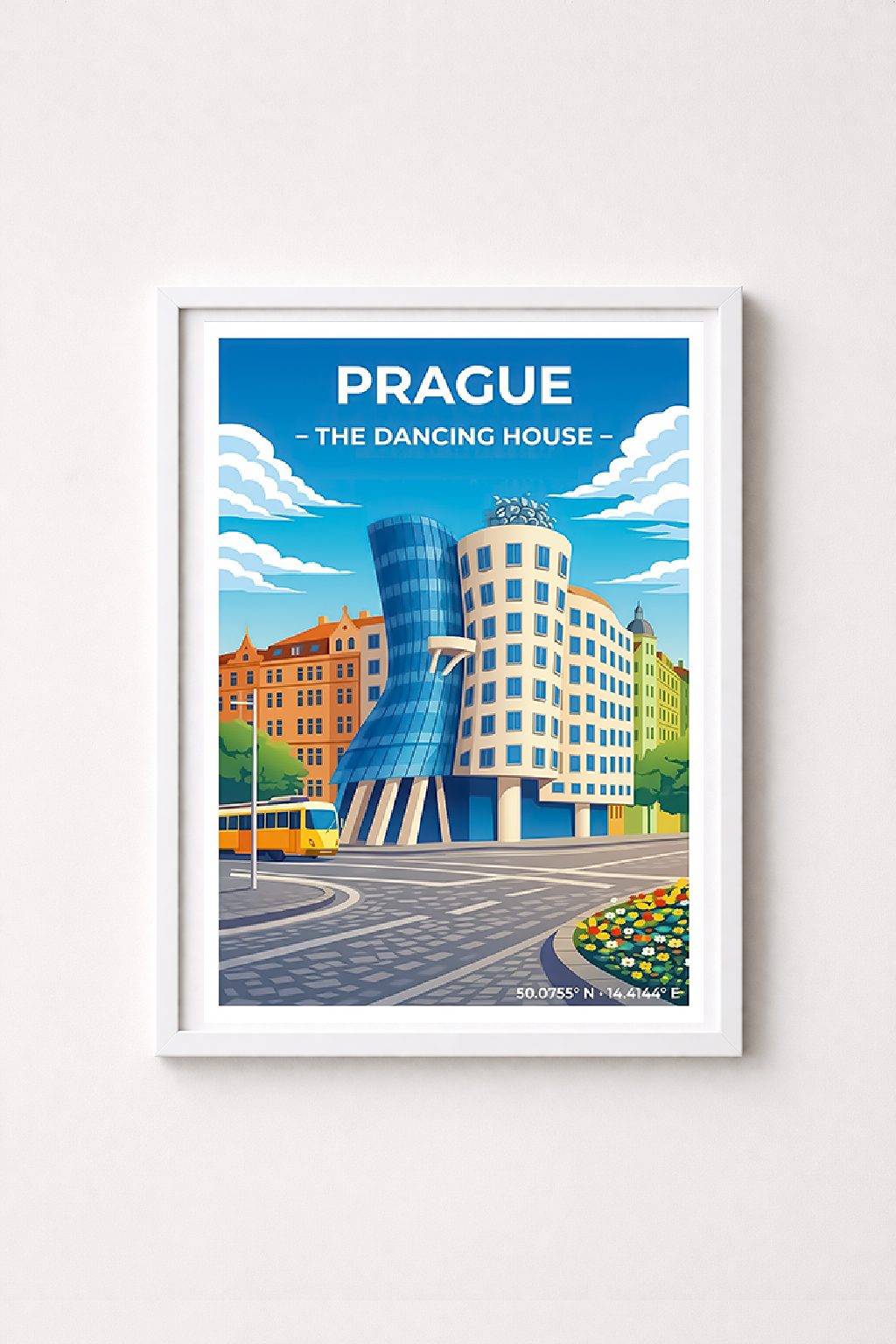 Affiche Prague — Maison Dansante, République Tchèque