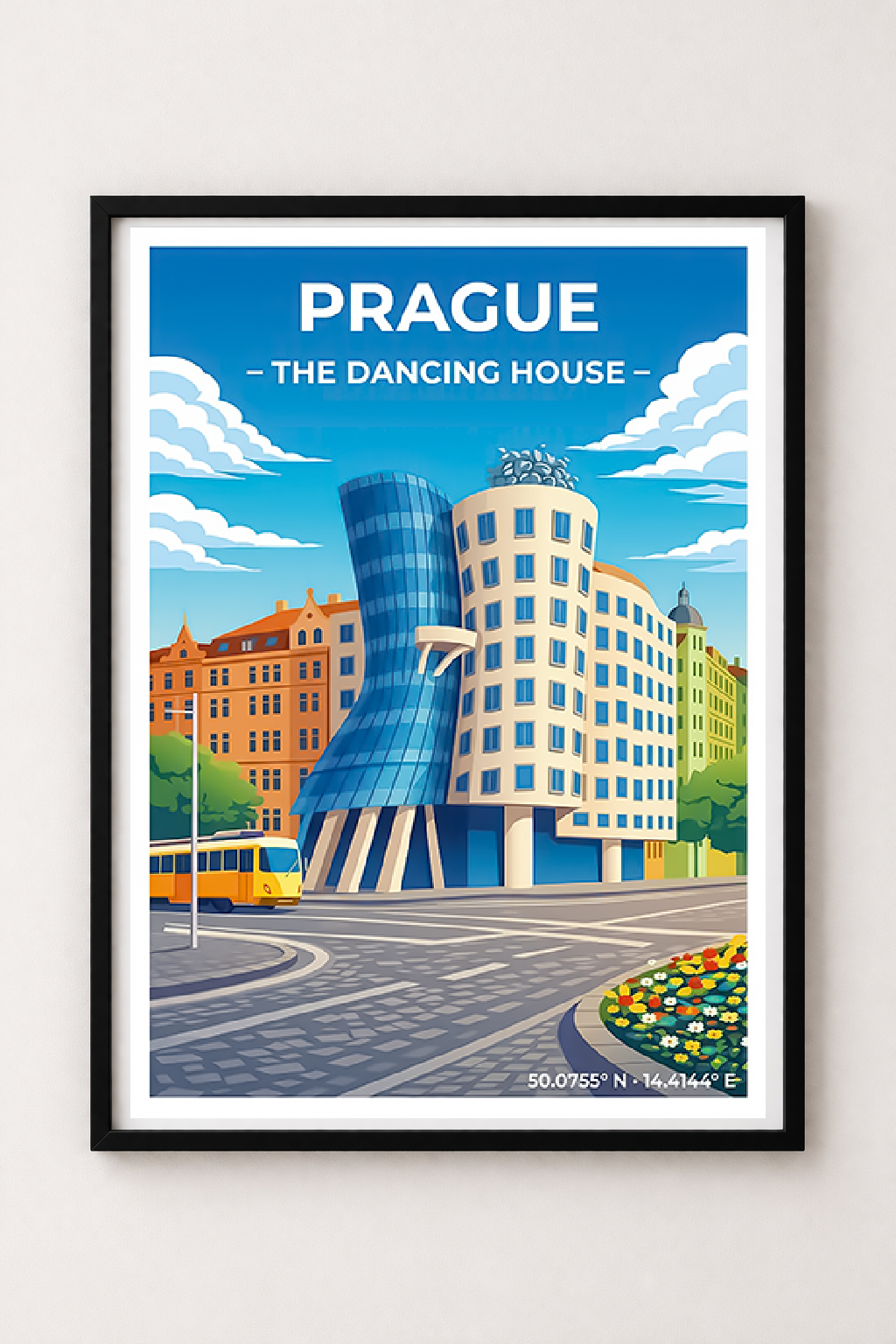 Affiche Prague — Maison Dansante, République Tchèque