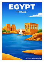 Affiche Égypte — Temple de Philae
