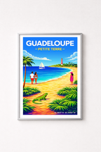 Affiche Guadeloupe — Petite Terre, Antilles françaises
