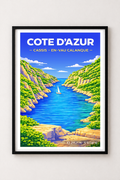 Affiche Cassis — Calanques, France