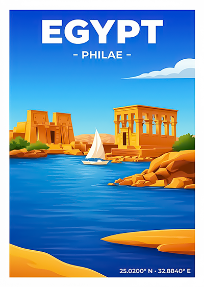 Affiche Égypte — Temple de Philae