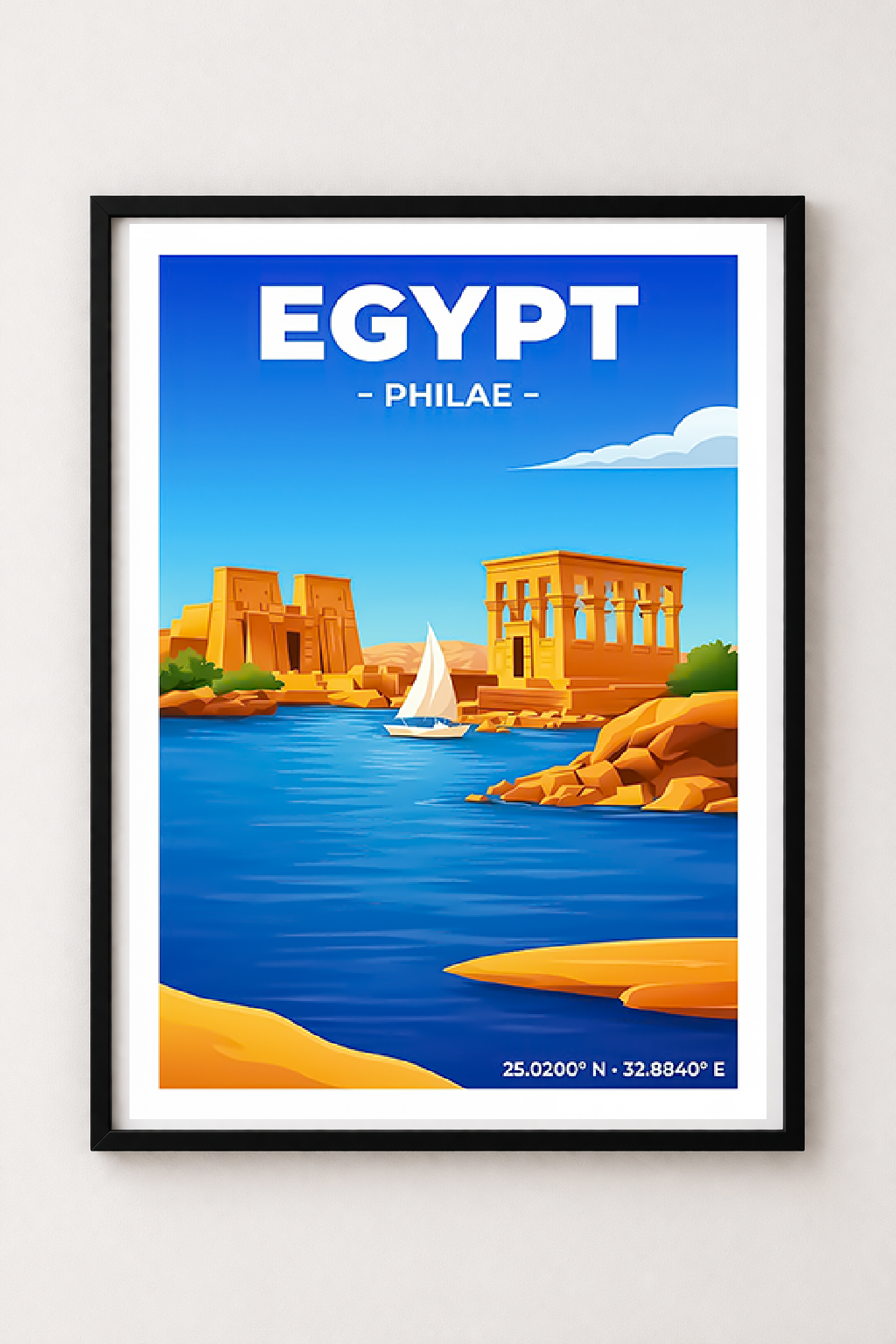 Affiche Égypte — Temple de Philae