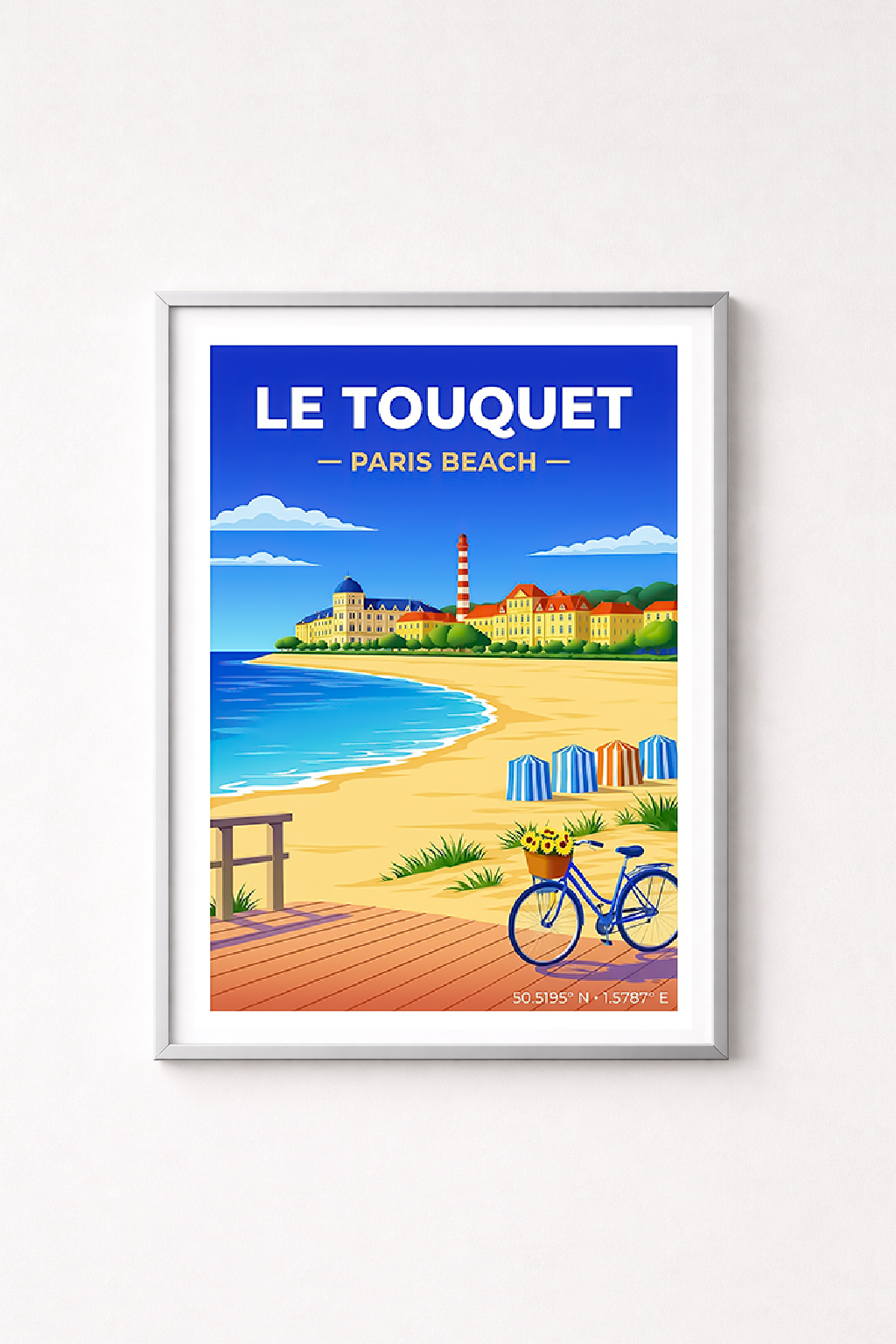 Affiche Le Touquet — Plage, France