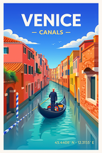 Affiche Venise — Grand Canal, Italie