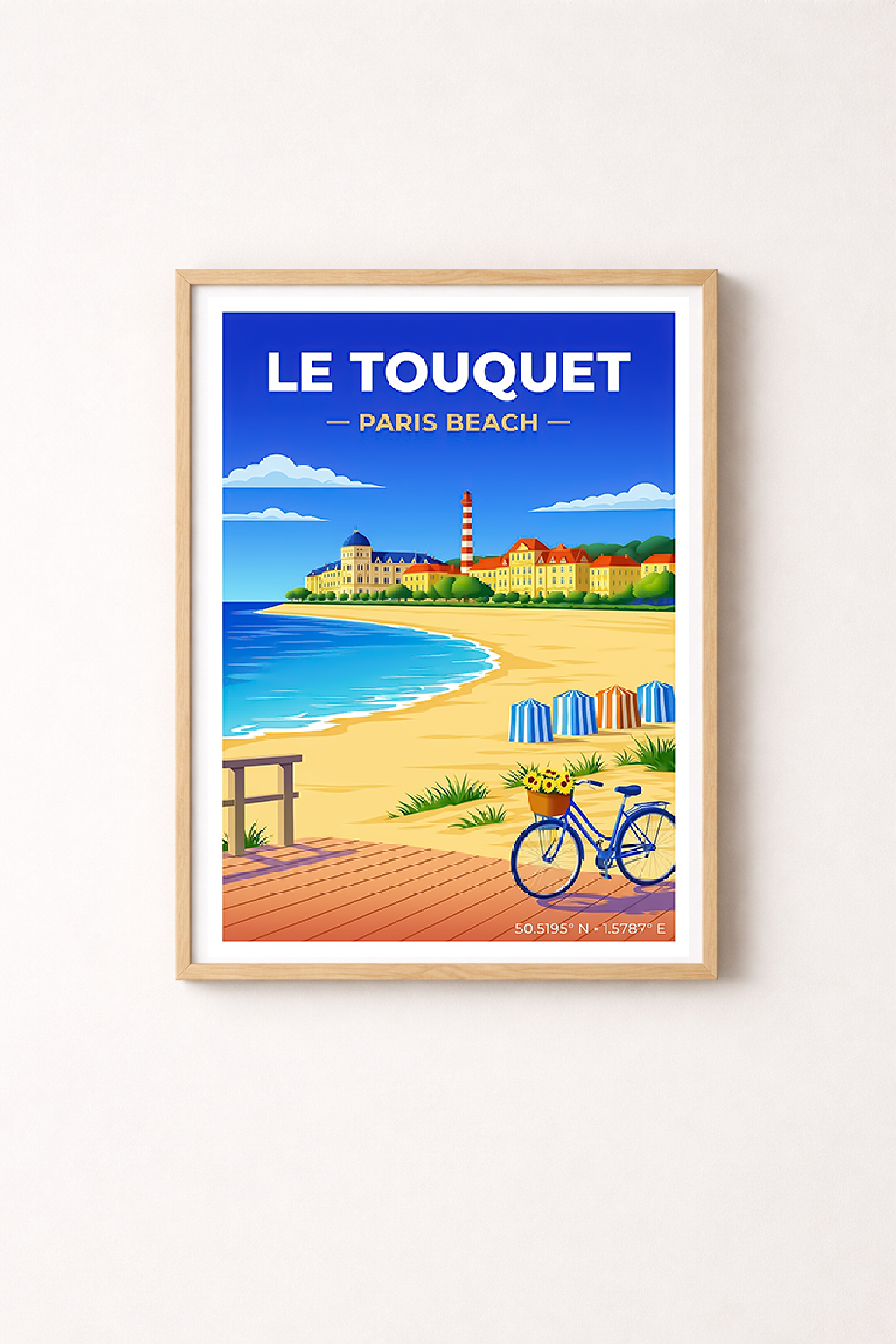Affiche Le Touquet — Plage, France