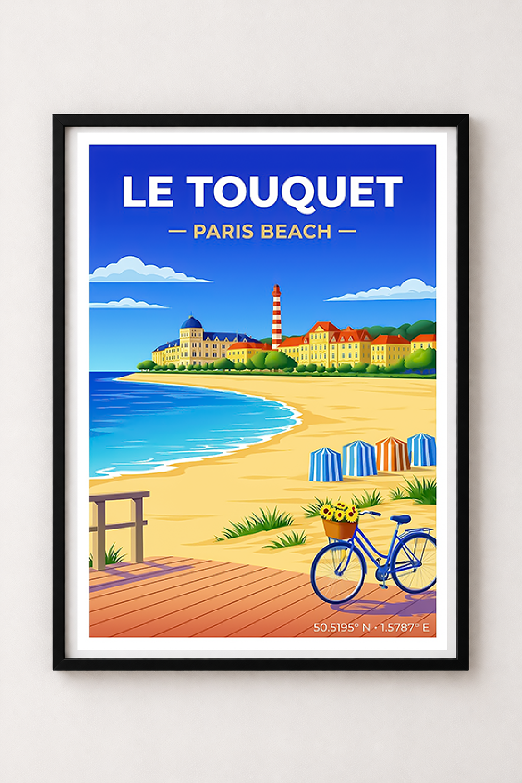 Affiche Le Touquet — Plage, France