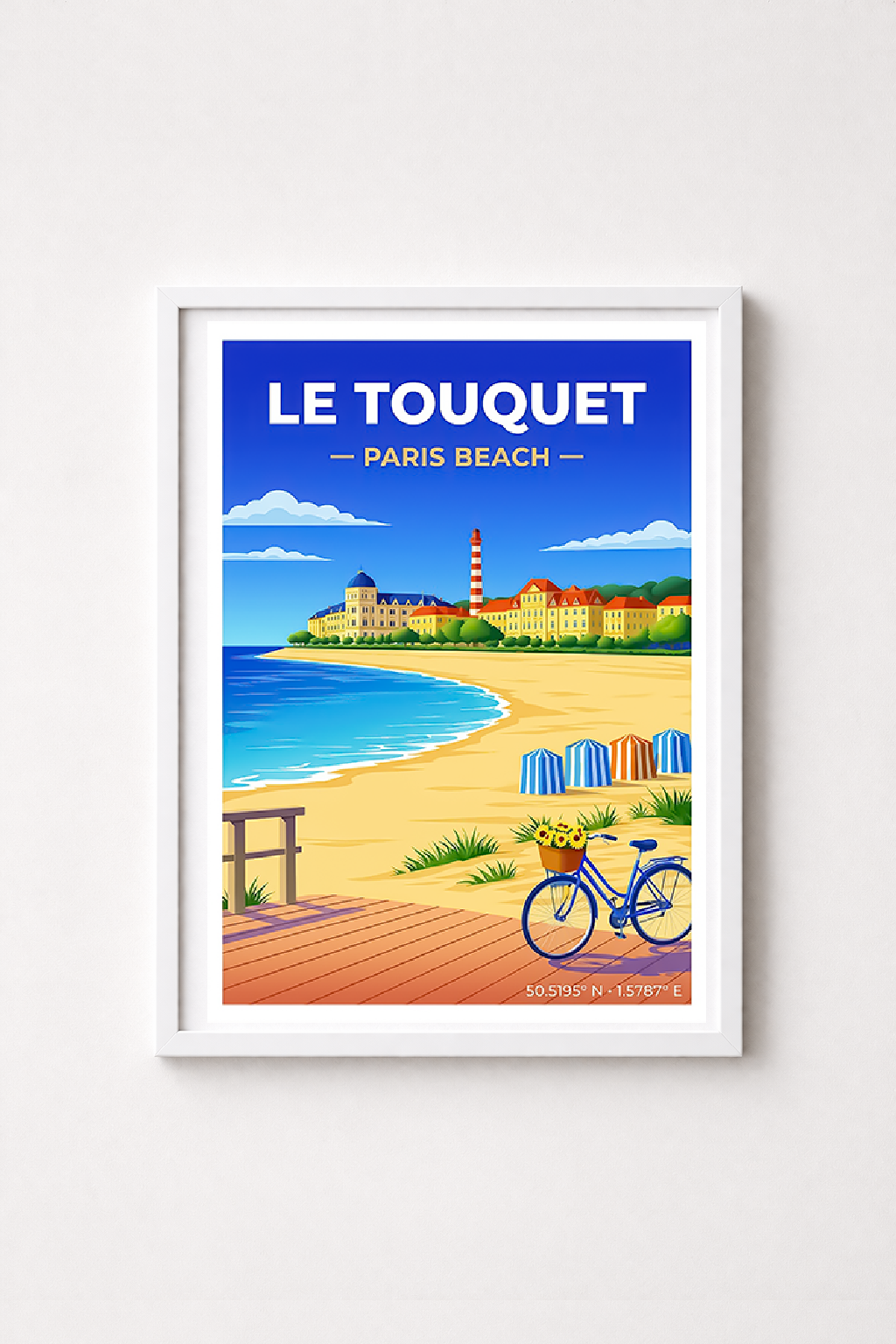 Affiche Le Touquet — Plage, France