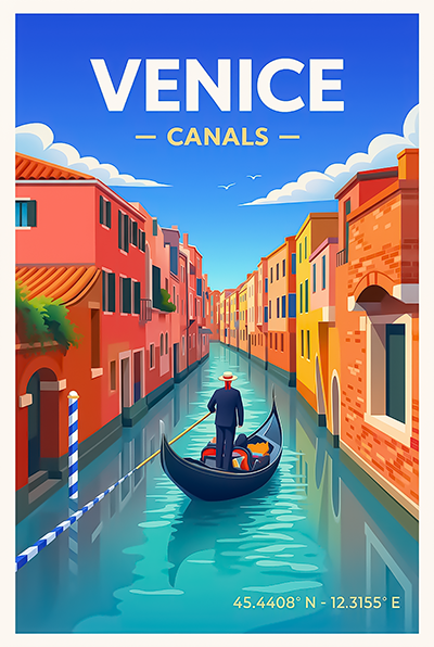 Affiche Venise — Grand Canal, Italie