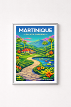 Affiche Martinique — Jardins de Balata, Antilles françaises