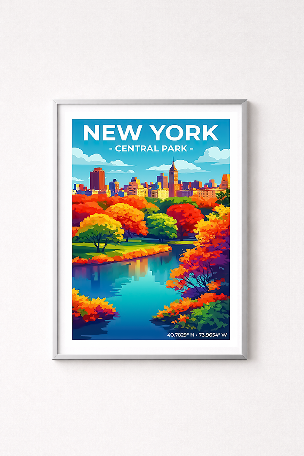 Affiche New York — Central Park, États-Unis