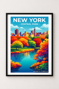 Affiche New York — Central Park, États-Unis