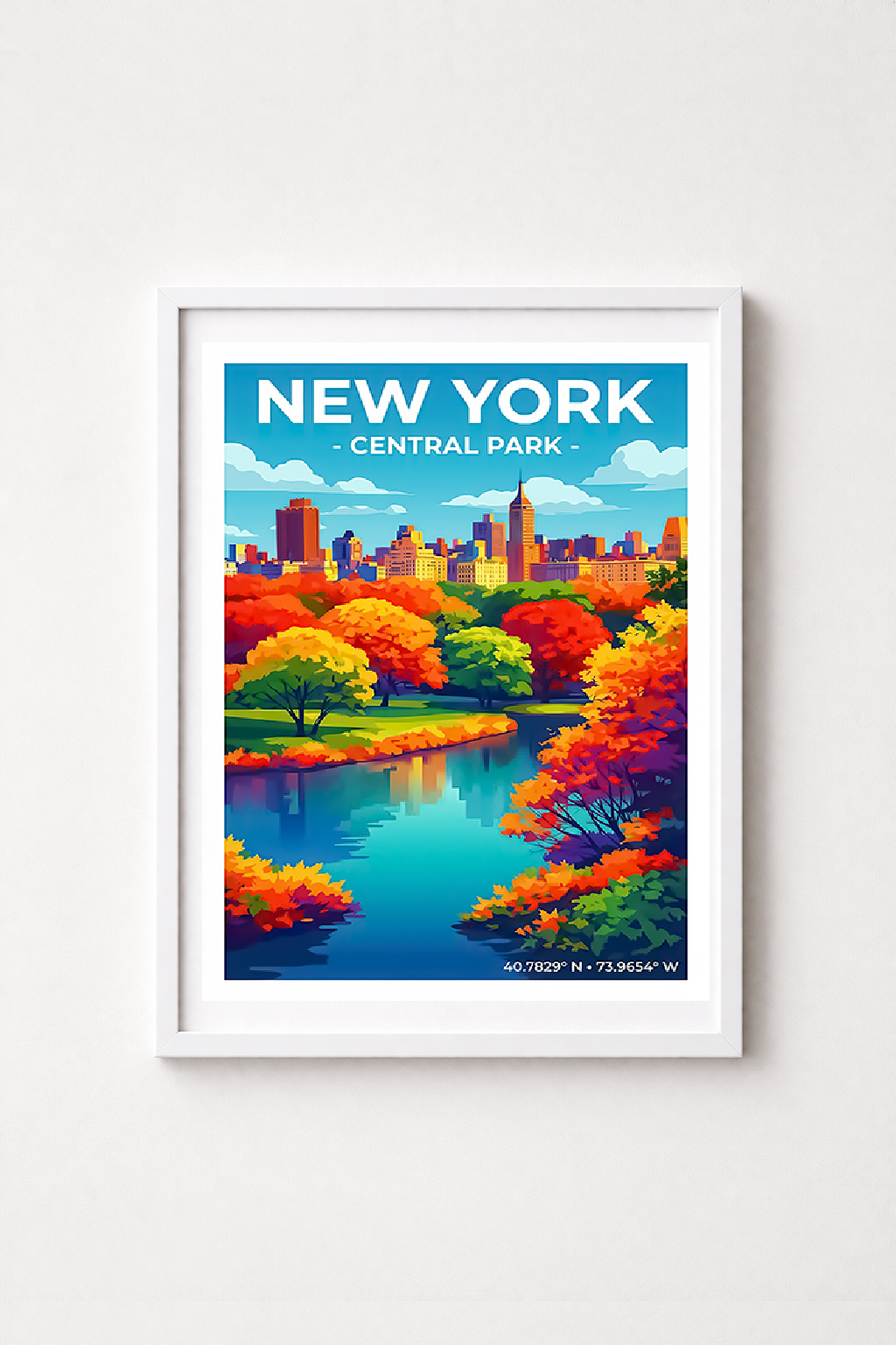 Affiche New York — Central Park, États-Unis