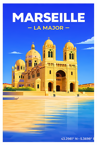 Affiche Marseille — La Major, France