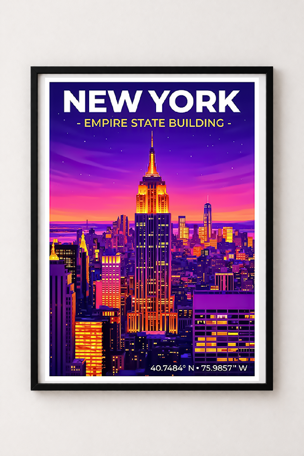 Affiche New York — Empire State Building, États-Unis
