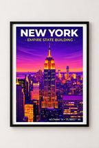 Affiche New York — Empire State Building, États-Unis