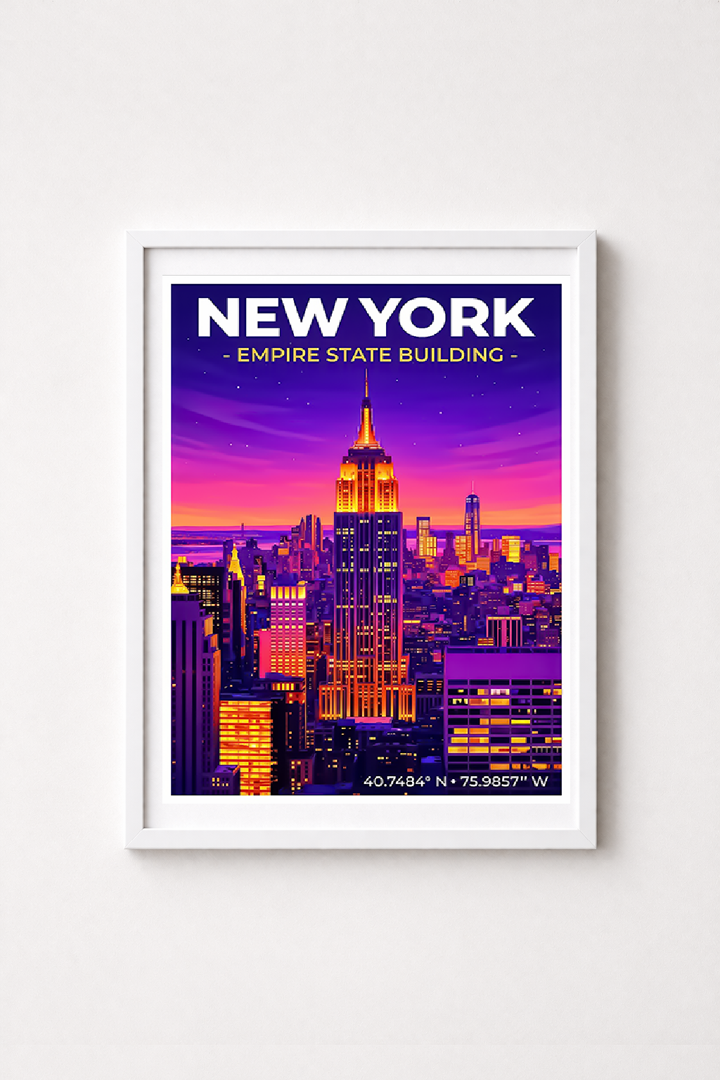 Affiche New York — Empire State Building, États-Unis