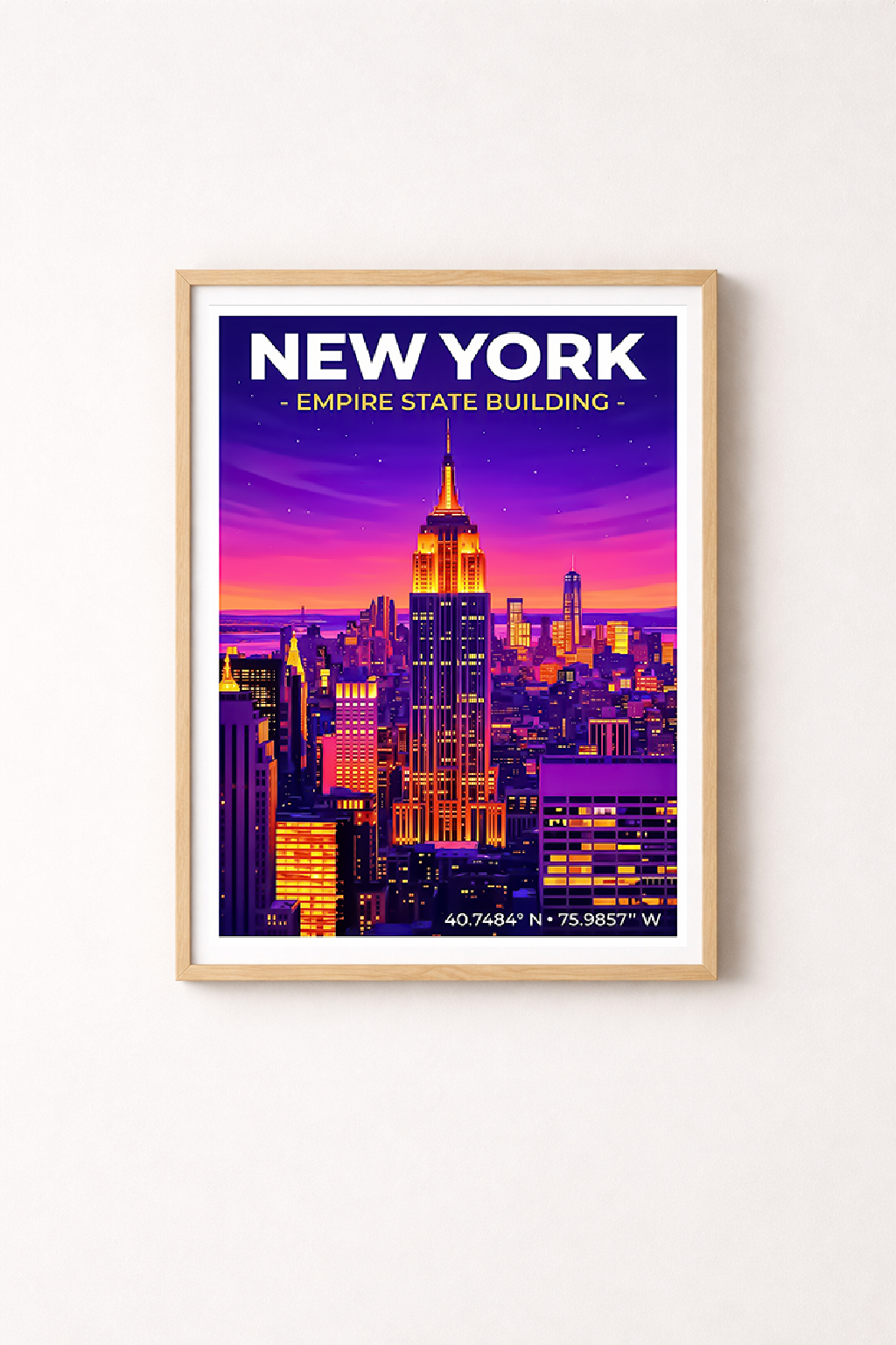 Affiche New York — Empire State Building, États-Unis