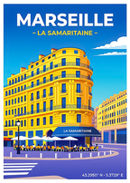 Affiche Marseille — La Samaritaine, France