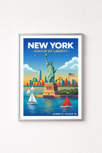 Affiche New York — Statue de la Liberté, États-Unis