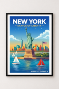 Affiche New York — Statue de la Liberté, États-Unis