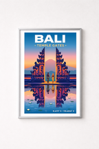 Affiche Bali — Portes du Temple Lempuyang, Indonésie